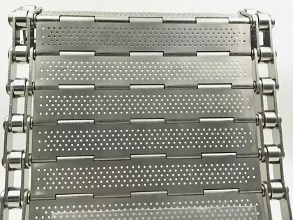 Food Grade Stainless Steel Plate Belt Conveyor Belt with Chains