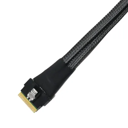 Hard Drive Data Riser Cable SAS SFF 8654 8i to Dual Channel HD 4i Mini SAS SFF-8643 Server Connection
