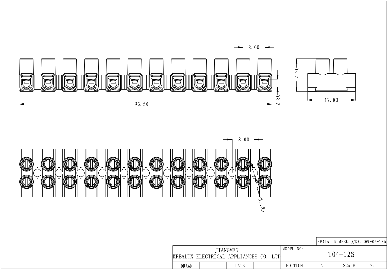 12 Ways Terminal Block 