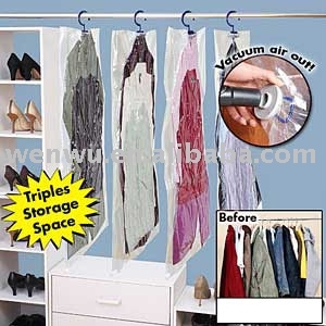 Hanger vacuum compressed bag/Hanging Space bag