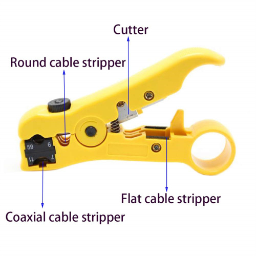 Herramientas de eliminación para cable coaxial RG59, RG6, RG7