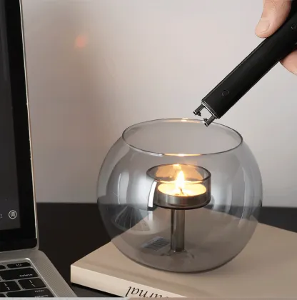 Luxury creative design hand made glass candle holder