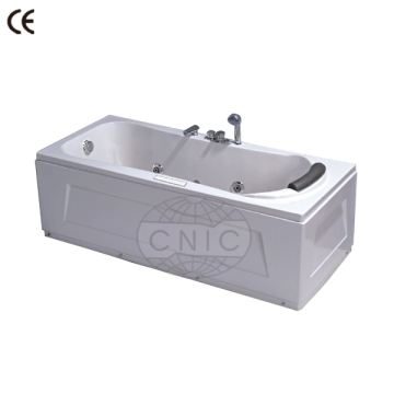 Hot sale rectangle massage ABS bathtub