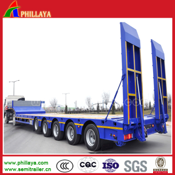 Heavy Duty Transport Lowbed Semi Machinery Trailer