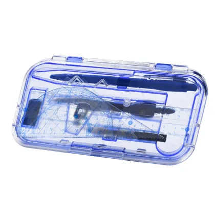 Math Set WB688: Compasses, Protractor, and Ruler for Geometry and Drawing
