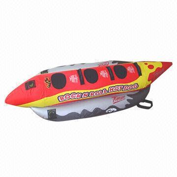 Inflatable Towable/Banana Boat, in 0.75mm PVC, Customized OEM Designs Accepted
