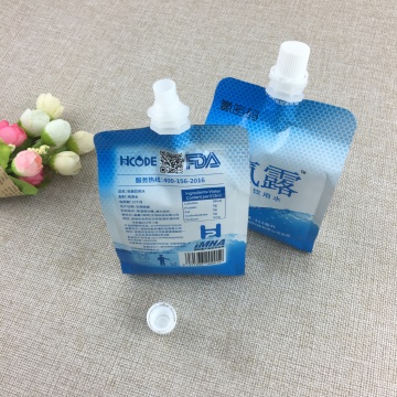 Drinking water nozzle bag juice packaging for beverage