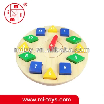 baby toy Clock educational wooden toy