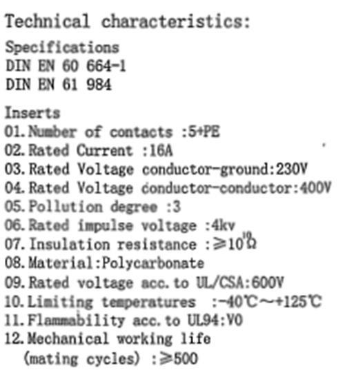 Hq Series 5 Pin Contacts 