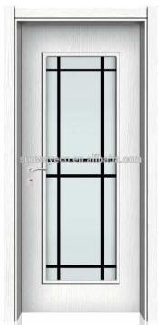 New design glass painting for WPC door waterproof, soundproof