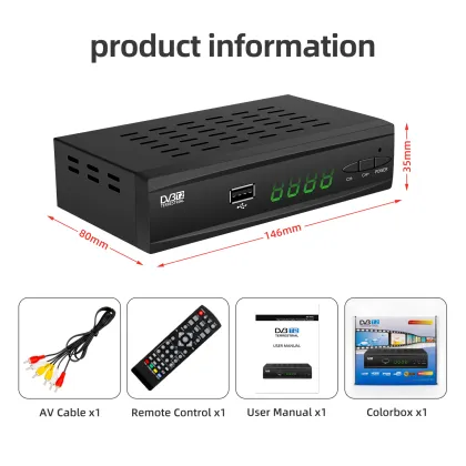 Full HD DTMB Receiver, Macao TDT & HK TV Box Modulator Set Top Box