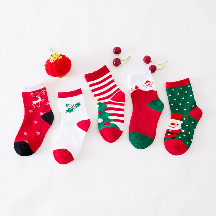 Christmas baby socks