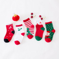 Kaos Kaki Setinggi Lutut Bayi dan Anak Katun Natal