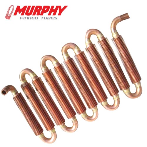 Copper nickel fin tube coil heat exchanger