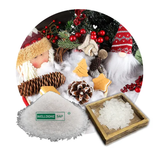 Sodium-Based Super Absorbent Polymer WellDone Sodium Poly Acrylate Powder Artificial Snow Poliacrilato De Sodio
