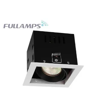 aluminum alloy recessed grille light housing/fixture without lamp