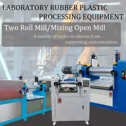 Two Roll Rubber Mixing Mill: New Two Drum Lab Rubber Electric Heating Mixing Mill