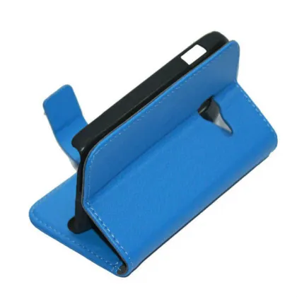 Blue Samsung Galaxy Leather Case , Galaxy Ace Duos Cases Galaxy S6802 Covers