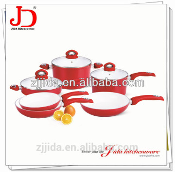 Forged aluminum ceramic coating cookware sets