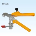 Tile screed push pliers