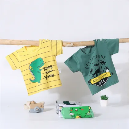 Summer Kids Clothing Sets: Boys T-Shirts & Girls T-Shirts - 1 PC Short Sleeve T-Shirt