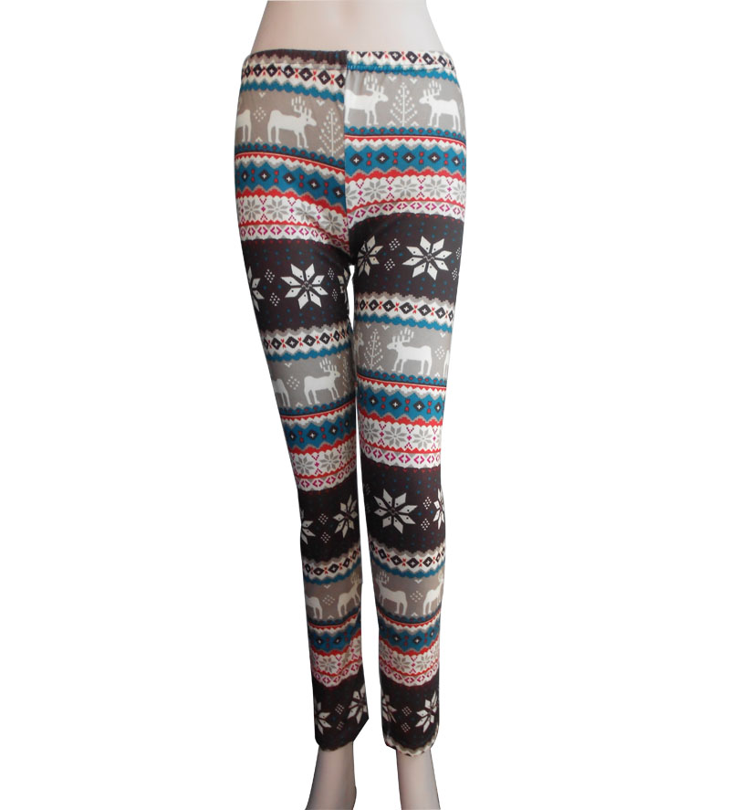 Lady's 98%polyester 2%spandes Leggings