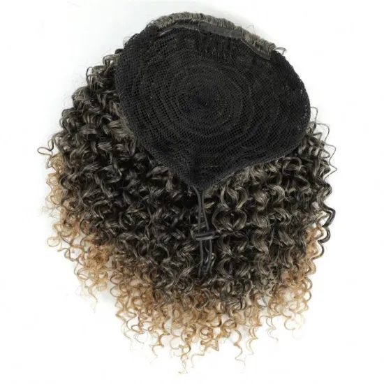 Drawstring Puff afro kinky curly ponytail synthetic afro puff hair extension Clip in Ponytail for African American