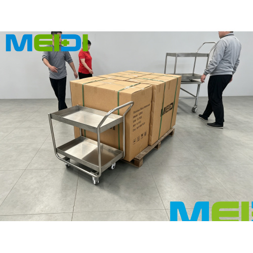 Full Stainless Steel Trolley, Portable Medical Cart, Rust Proof