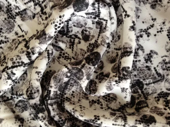 High moss crepe fabric/ crepe fabric for clothes/ print moss crepe fabric for dress