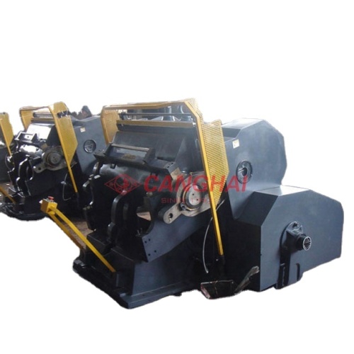Corrugated paper carton die cut creasing pounching machine