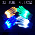 Luvas de fantasia de festa com iluminação LED RGB