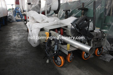Rectangle / Round Pipe Pipe Roll Forming Machine For Downspout / Rain Spout