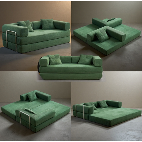 Convertible Corduroy Foldable Sleeper Sofa Bed