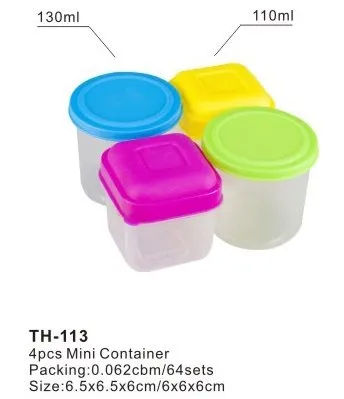 food grade plastic container, plastic mini storage box set, plastic spic storage box, food storage container