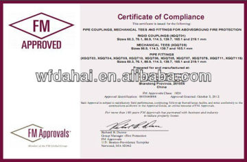 FM Approved Ductile Iron 90 degree elbow