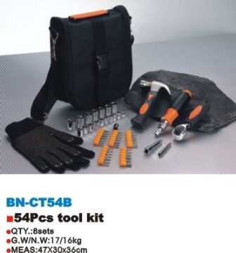 OEM factory 54pcs mechanical tool bag for USA and UK market