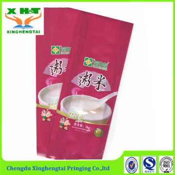 Printed flexible packaging rice bag