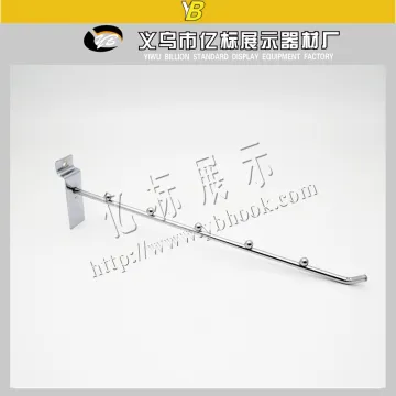 metal clothing store  straight slat wall display hook