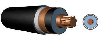 3.6 / 6kv  Medium Voltage Pvc Sheathed Steel Wire Armored Electric Power Cable