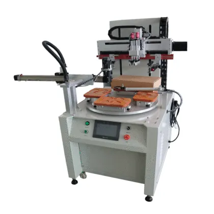 New Design 4 Stations Rotating Screen Printing Machine