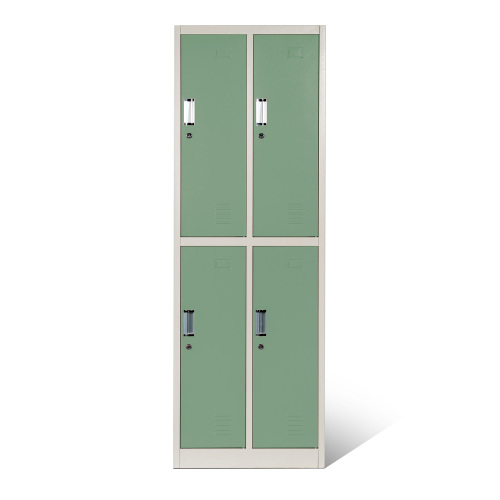 2 Tier Metal Lockers Two-tone Coloring