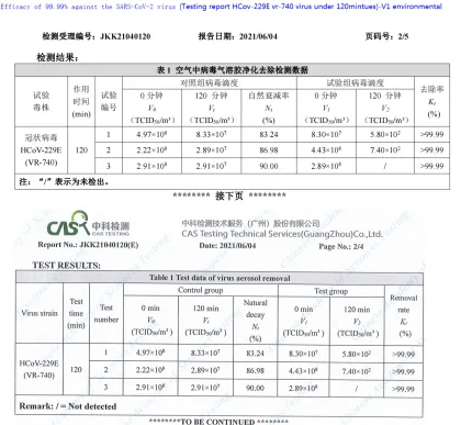 220V movable 95w uv removal Air poisoned whole house air purification
