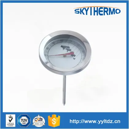 pen type bimetal theory BBQ thermometer
