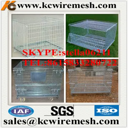 Manufacture !!!!!!!!!! KANGCHEN the latest storage cage metal box wire mesh container
