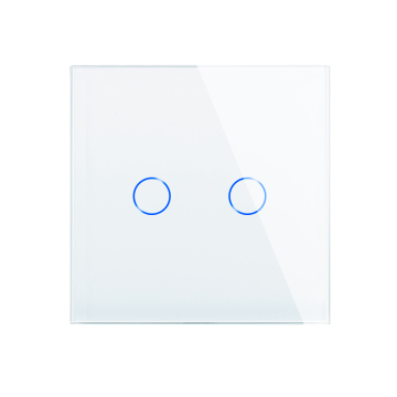 Bingoelec 2 Gang 1 Way Capacitive Touch Dimmer Switch 700W No Neutral Wire
