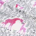 Jersey sencillo de viscosa y spandex con estampado ecológico