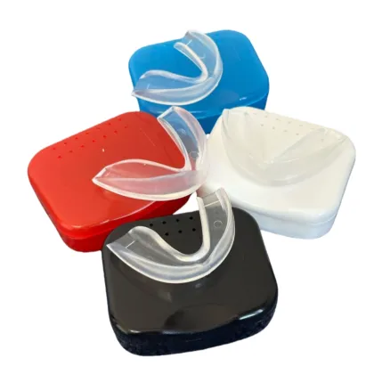 Sport Mouth Guard Case Mouth Guard Storage Box, Snap Lock Closure with Vent Holes