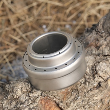 Compact Foldable Stainless Steel Alcohol Stove for Outdoor Activities