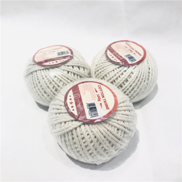 Eco-friendly Natural 3-strand Twisted Cotton Twine
