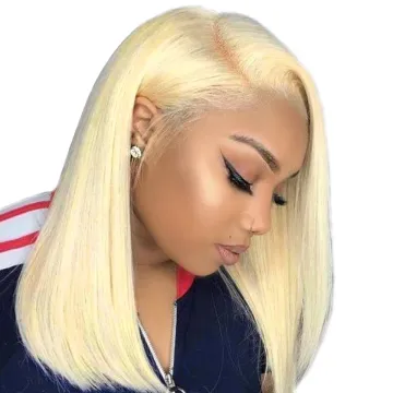 150% 180% Density Short Bob Brazilian Lace Front Hair Wig 613 Hd Full Lace Frontal Closure Wig Human Hair Wigs For Black Women